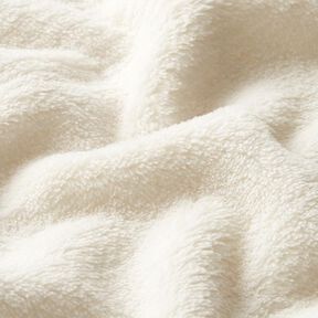 Hebký fleece – vlněná bílá, 