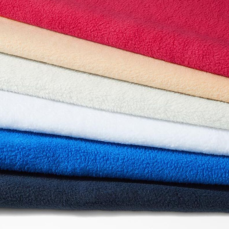 Fleece s protižmolkovou úpravou – bílá, image number 5