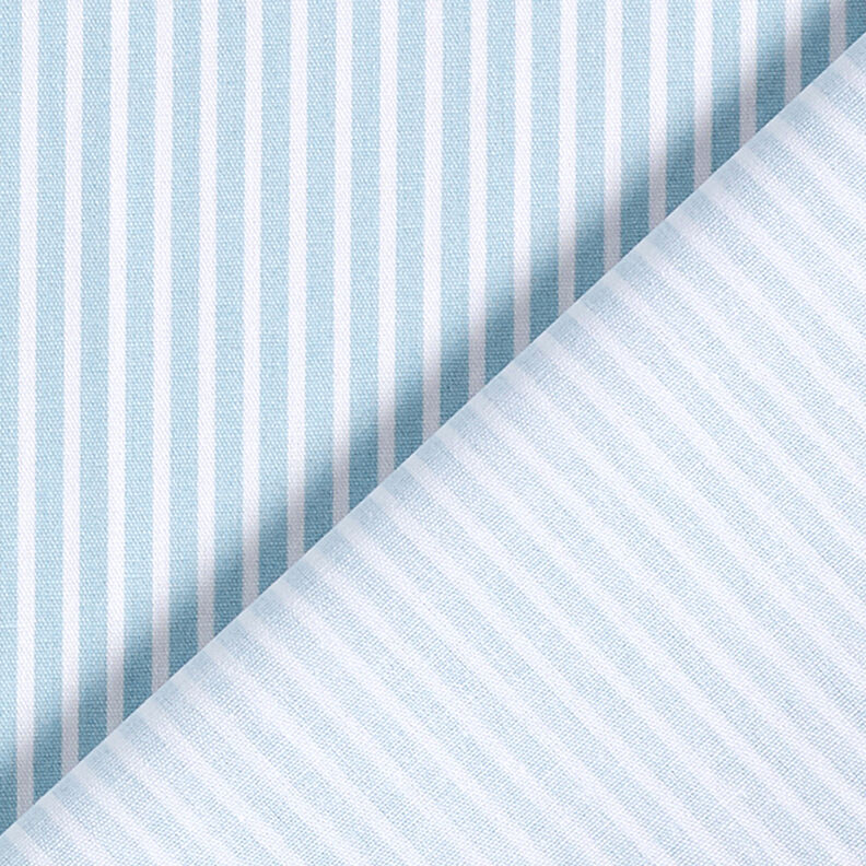 Bavlněný popelín Proužky – světle modra/bílá,  image number 4