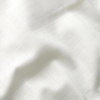 Mušelín / dvojitá mačkaná tkanina Kostičky Doubleface (oboustranná látka) – vlněná bílá, 