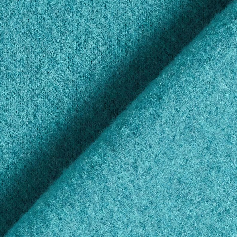 Vlněný fleece z čisté ovčí vlny Jednobarevné provedení – tyrkysová, image number 3