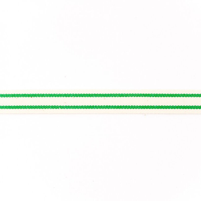 Tkaná stuha Bavlna Pruhy – zelená,  image number 1