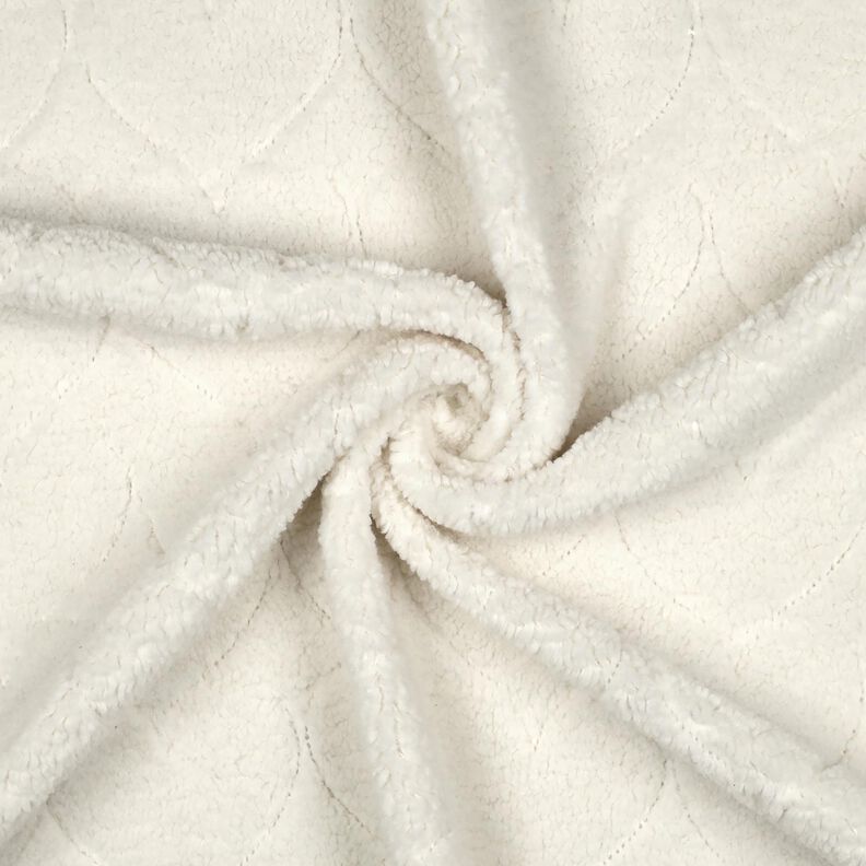 Umělá kožešina Vzor se srdíčky | Poppy Fabrics – vlněná bílá, image number 3