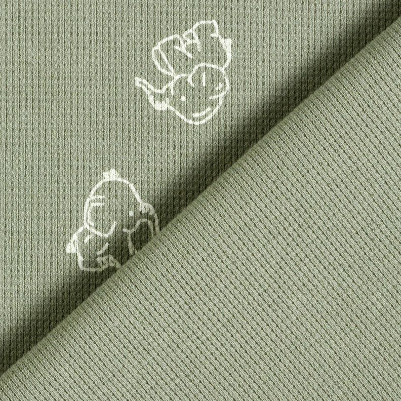 Vaflový žerzej Slůňátka – šedobéžová, image number 4