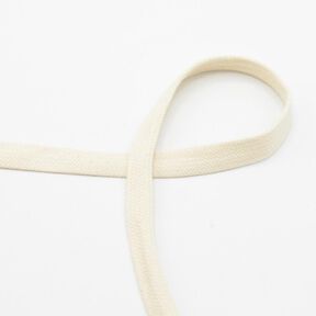 Plochá šňůra Mikina s kapucí Bavlna [15 mm] – vlněná bílá, 