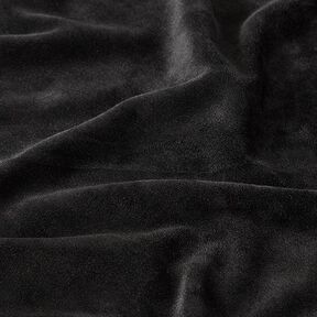 Strečový samet nicki – černá | Zbytek 60cm, 