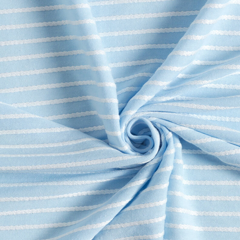 Jemné pletené proužky šňůry – světle modra/bílá,  image number 3