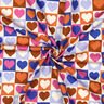 Bavlněný popelín Kostky-srdce | Poppy Fabrics – slonová kost/královská modr,  thumbnail number 3