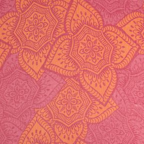 Plážové oblečení Hamamtuch Jacquard-Ornamente – červená/broskvově oranžová, 