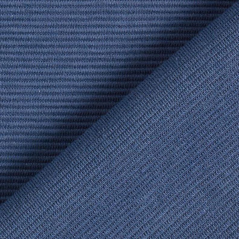 Žebrovaný otomanový žerzej jednobarevný – džínově modrá,  image number 4
