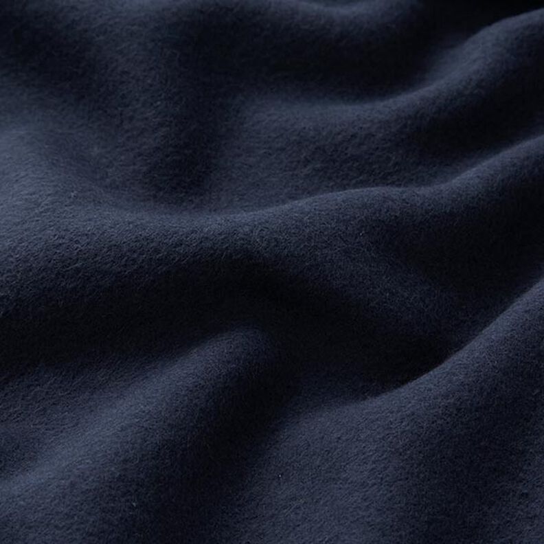Bavlněný fleece Jednobarevné provedení – noční modrá,  image number 3