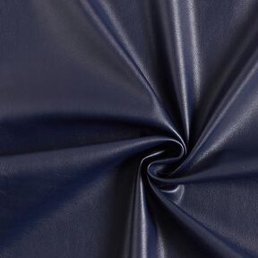 Imitace kůže hladký streč – namornicka modr, 