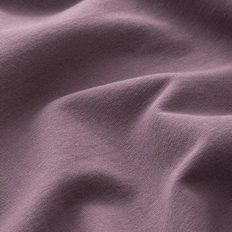 Lehká bavlněná teplákovina jednobarevná – barva lilku,  image number 4