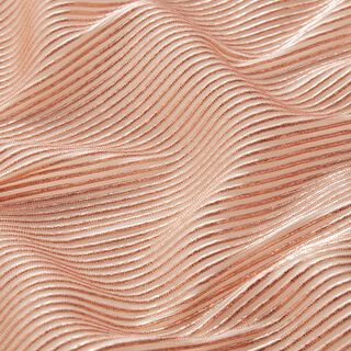 Organza Lurex Streifen – lososová/růžově zlatá, 