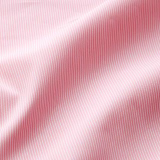 Bavlněná směs Úzké proužky – bílá/světle růžová, 