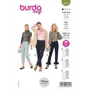 Kalhoty, Burda 6072 | 34-44, 