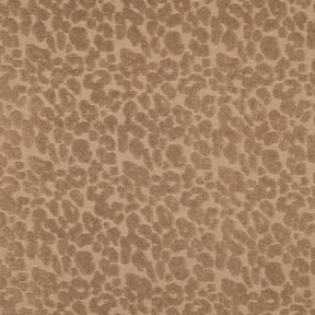 Froté látka Streč Leopard  – světle hnědá, 