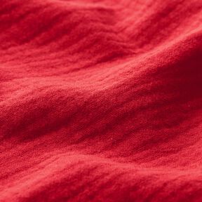 Mušelín / dvojitá mačkaná tkanina – červená, 