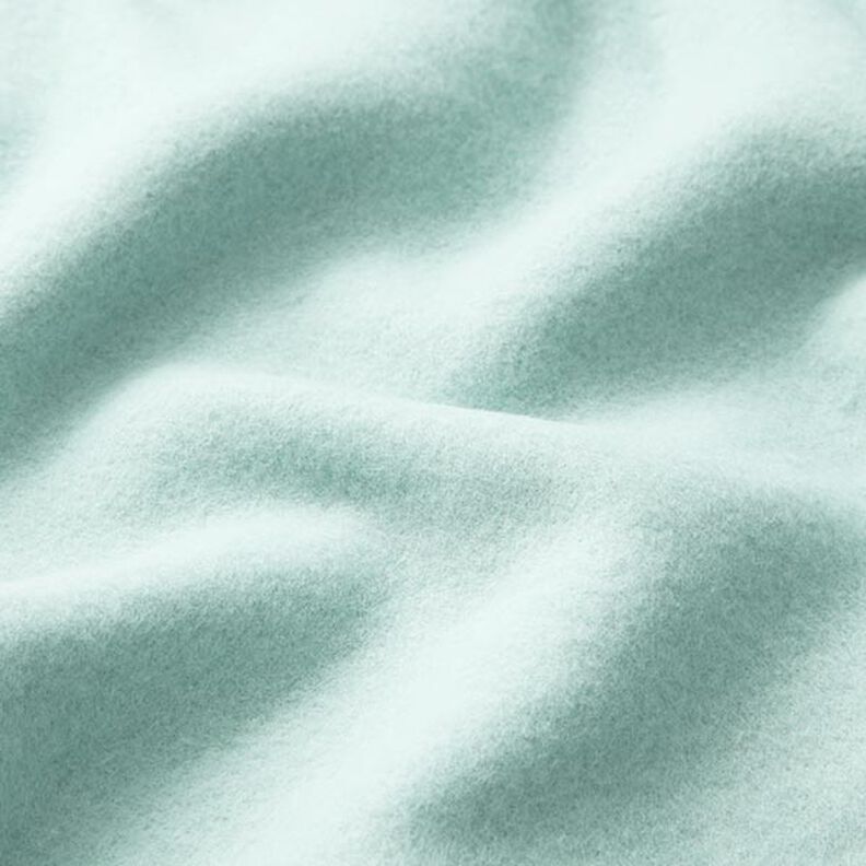 Bavlněný fleece Jednobarevné provedení – ledově modrá, image number 3