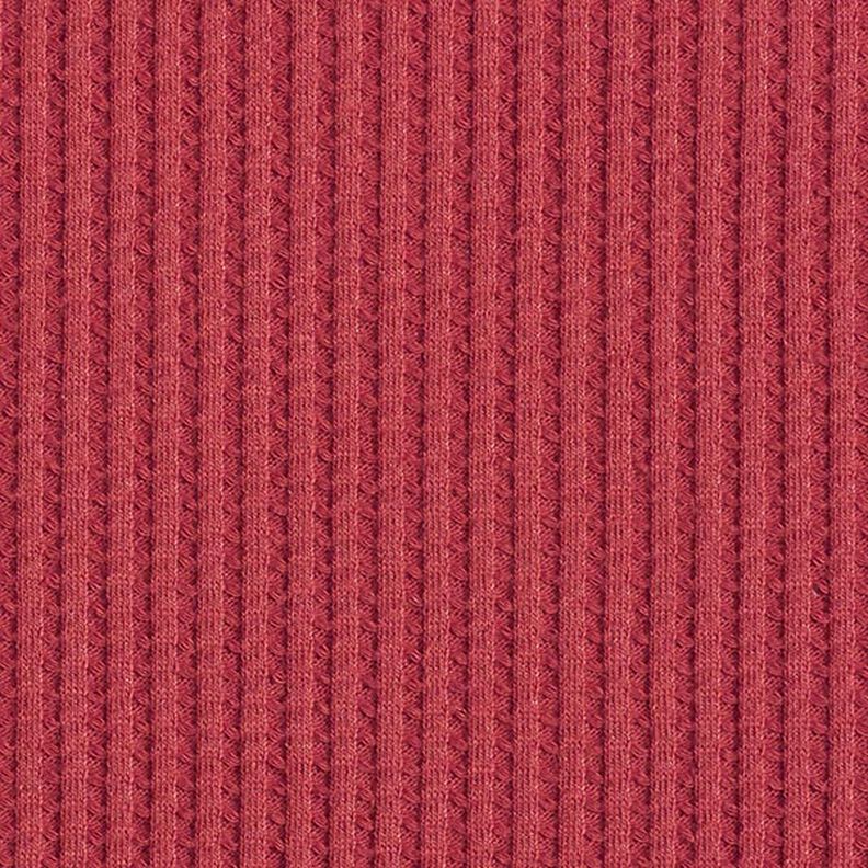 Bavlněný vaflový žerzej jednobarevný – karmínově červená,  image number 3