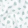 Mušelín / dvojitá mačkaná tkanina Větvičky | Poppy Fabrics – bílá/rákosove zelená,  thumbnail number 2
