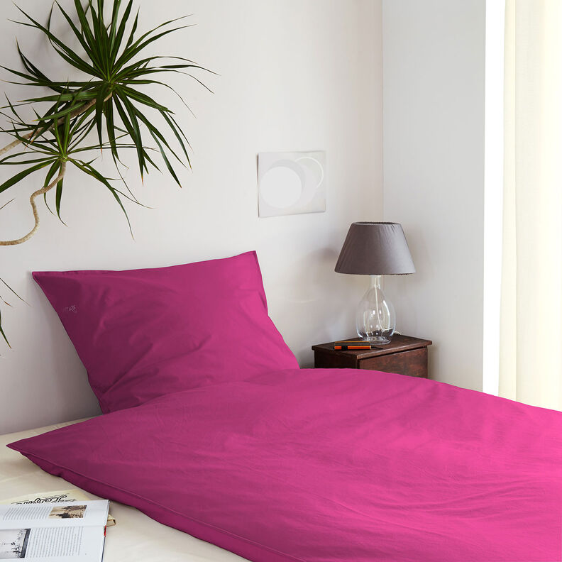 Bavlněná látka Kreton Jednobarevné provedení – purpurová, image number 6