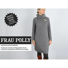 FRAU POLLY – pohodlné teplákové šaty s rolákem, Studio Schnittreif  | XS -  XXL, 