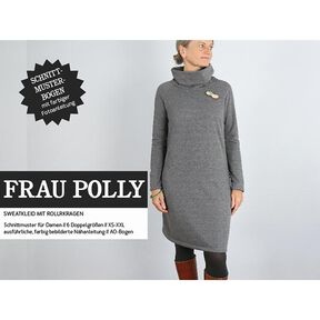 FRAU POLLY – pohodlné teplákové šaty s rolákem, Studio Schnittreif | XS - XXL, 