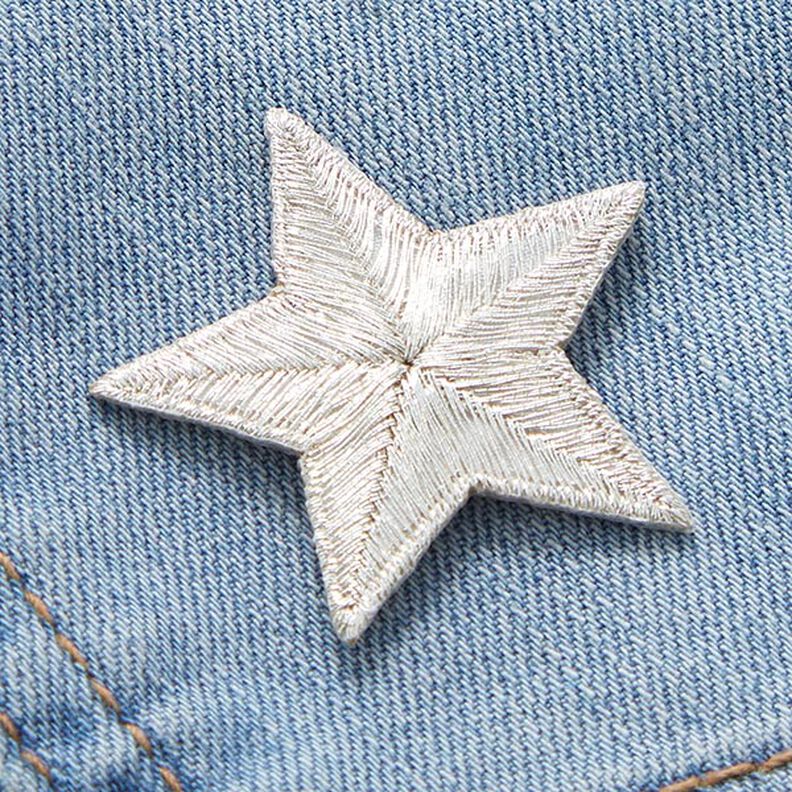 Aplikace Hvězdička – stříbrná metalická,  image number 2