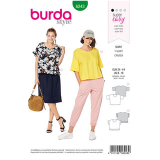 Tričko, Burda 6243 | 34 - 44, 