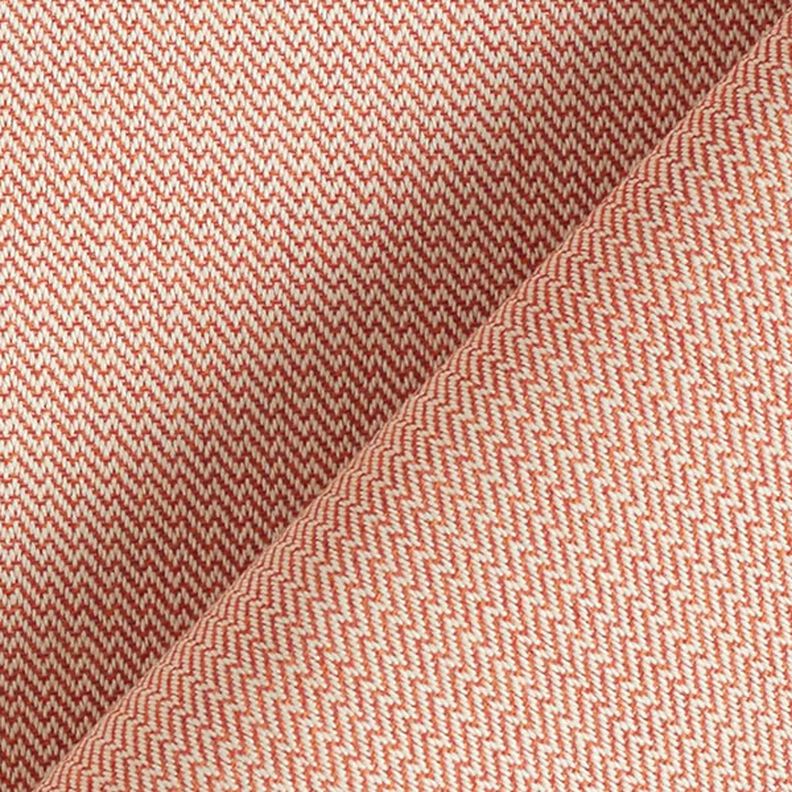 Látka pro venkovní použití Žakár Malé klikyháky – terracotta,  image number 5