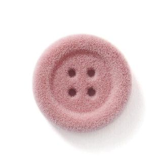 Sametový knoflík 4dírkový – rose, 