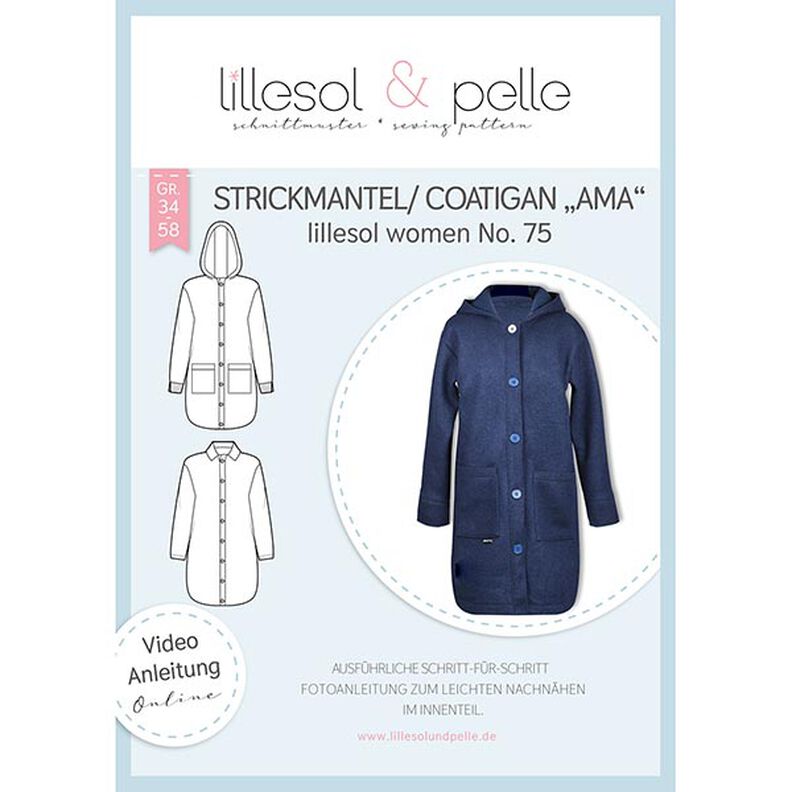 Pletený kabát Ama | Lillesol & Pelle No. 75 | 34-58,  image number 1