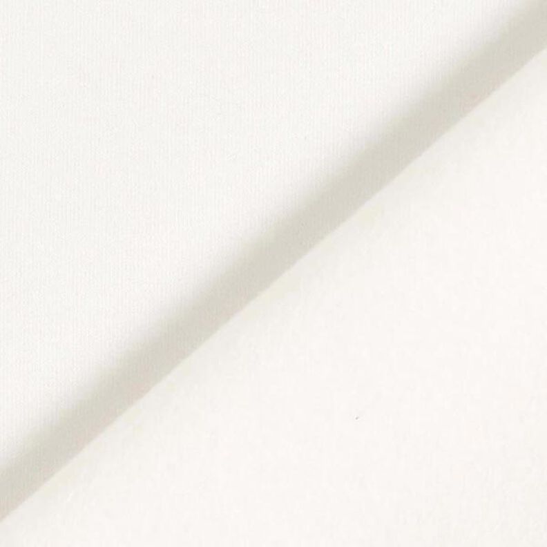 Lehká bavlněná teplákovina jednobarevná – vlněná bílá,  image number 5