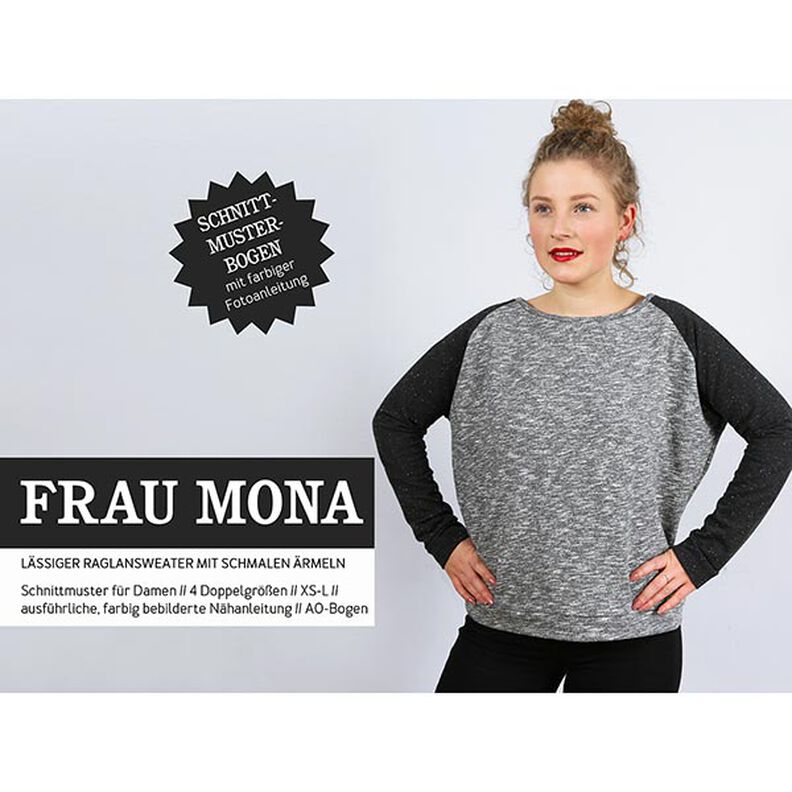FRAU MONA Raglánový svetr s úzkými rukávy | Studio Schnittreif | XS-L,  image number 1