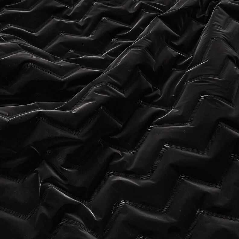 Prošívaná látka Chevron broskvová barva | Katia Fabrics – černá, image number 3