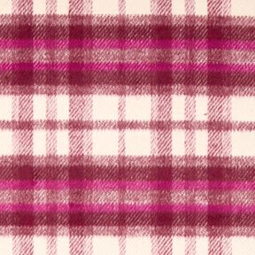 Látka na kabáty Vlněná směs Počesaný povrch – bordó/purpurová, 