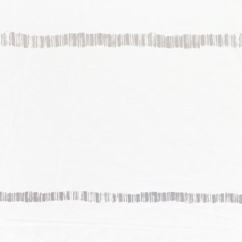 Látka na záclony Voál jemné proužky 295 cm – hedvábně šedá/slonová kost,  image number 1