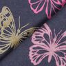 Bavlněný žerzej třpytiví motýli – černomodrá,  thumbnail number 6