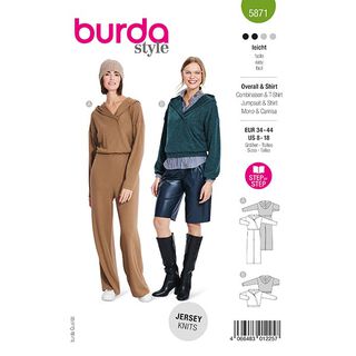 overal / tričko | Burda 5871 | 34-44, 