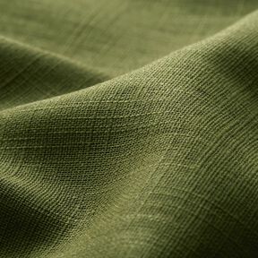 Lněná látka Ramie mix medium – tmave olivová, 