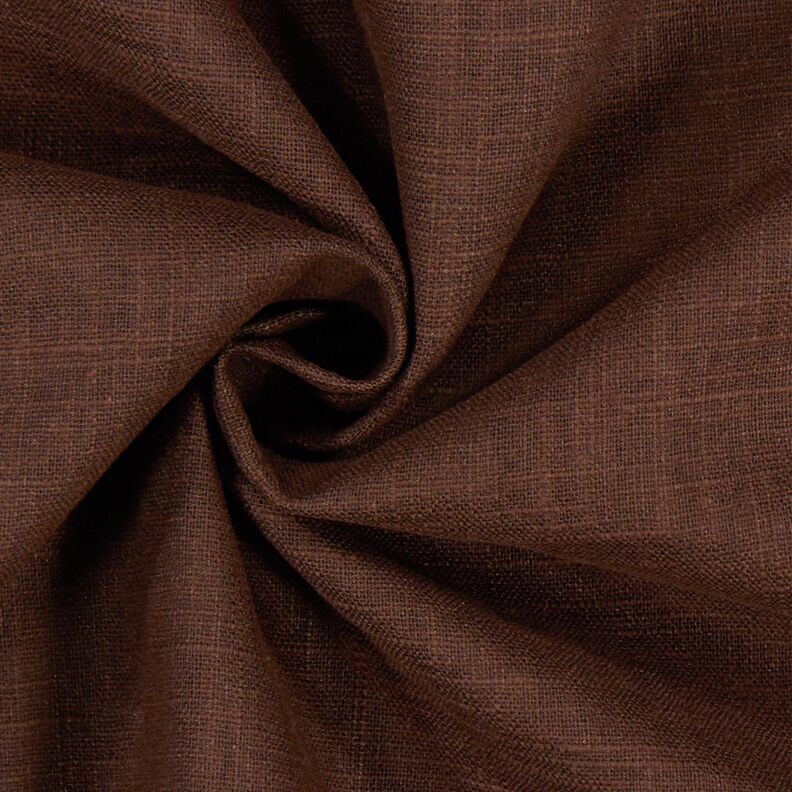 Lněná látka Ramie mix medium – tmavě hnědá,  image number 3