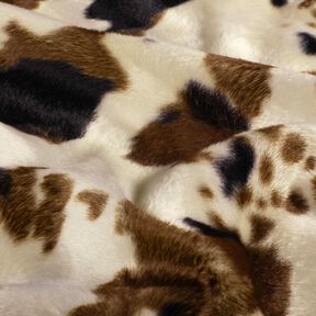 Imitace zvířecí kůže kráva – hnědá/bílá, 