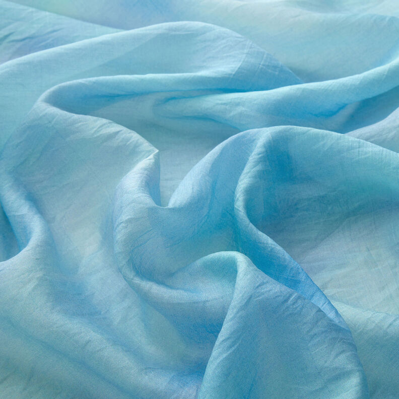 Lehká tencelová batika – modrá aqua,  image number 7
