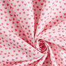 Dekorační bavlněný kepr Mini srdíčka – světle růžová,  thumbnail number 3