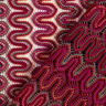 Krajková tkanina se vzorem vlny – tmavě červená,  thumbnail number 4