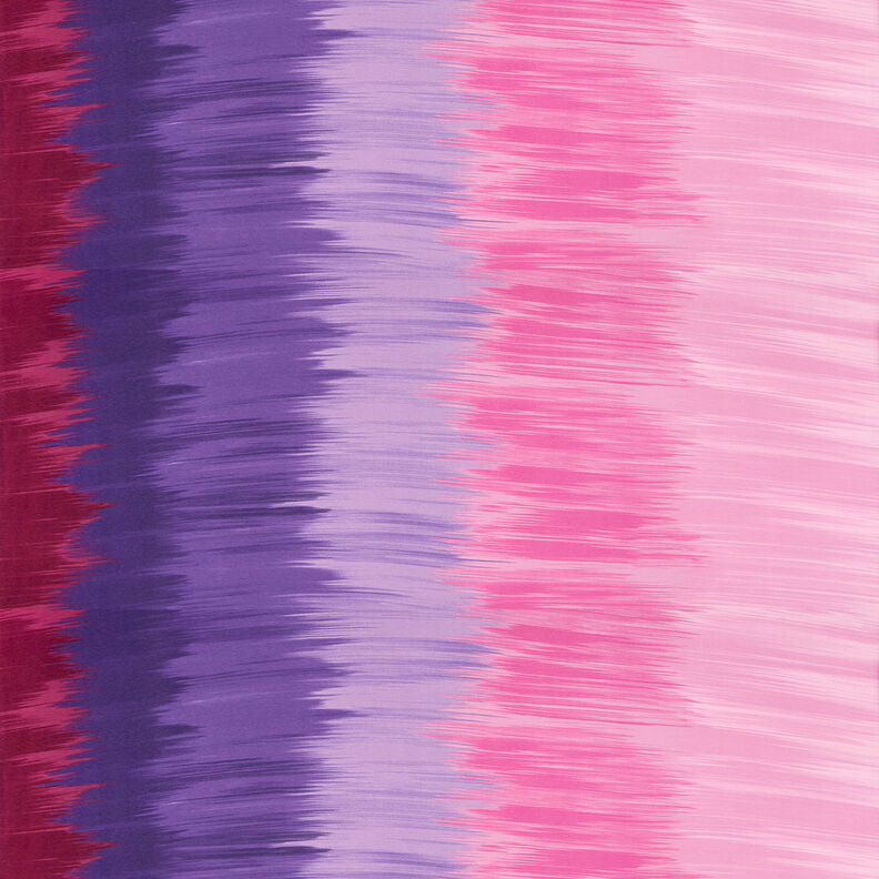 Viskózový žerzej Podélné pruhy s barevným přechodem – barva lilku/šeříková,  image number 1
