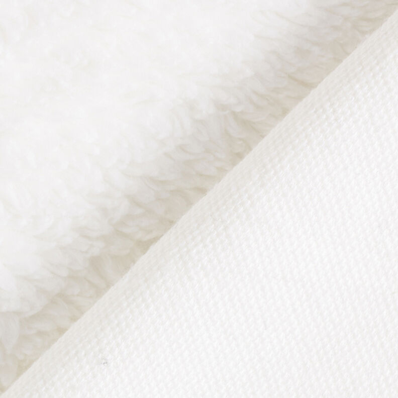 Bavlněný materiál šerpa jednobarevný – vlněná bílá,  image number 4