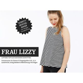 FRAU LIZZY – vzdušný dámský top, Studio Schnittreif  | XS -  XL, 
