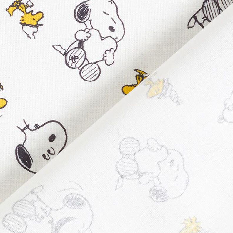 Bavlněný popelín, licenční látka, Snoopy & Woodstock | Peanuts ™ – bílá,  image number 4
